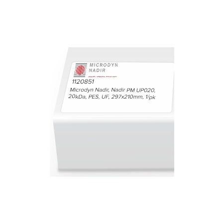 Sterlitech Microdyn Nadir, Nadir PM UP020, 20kDa, PES, UF, 297 x 210mm, 1/pk 300783